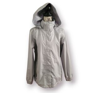 Women's Eddie Bauer Snow Rain Gray Hooded Jacket